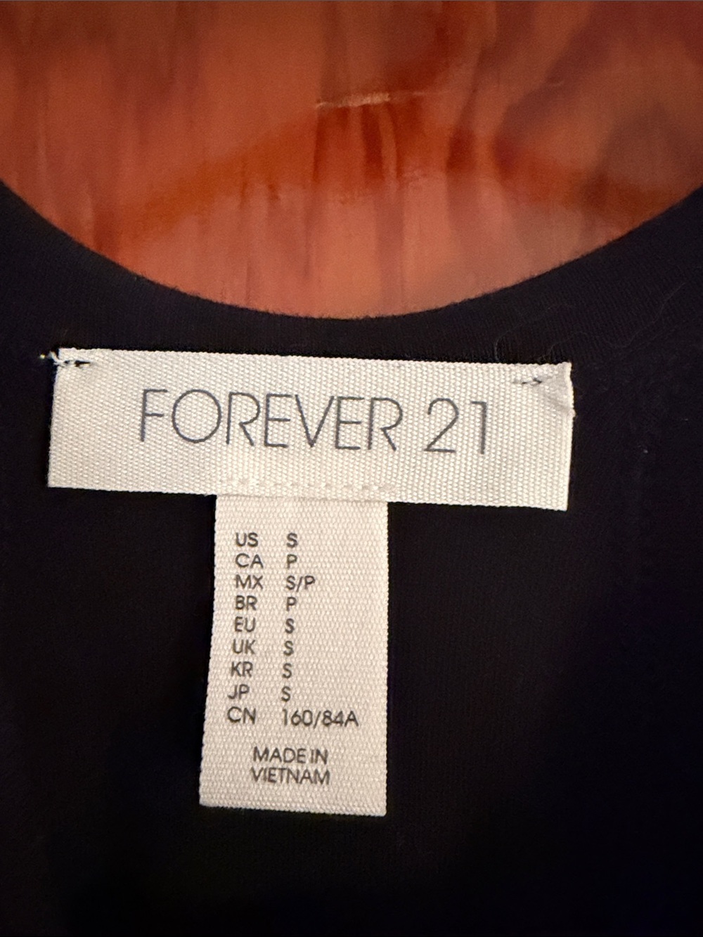 Forever 21 Black Ribbed High-Neck Racerback Cropped Tank - Picture 2 of 3